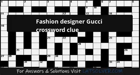 gucci mister|mr gucci crossword.